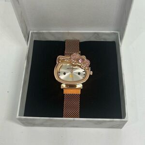 Hello Kitty Rose Gold Magnetic Mesh Strap Brand New Watch